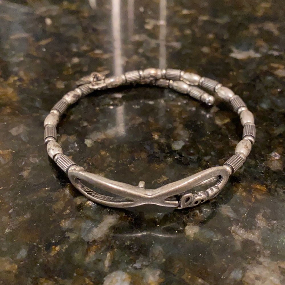 Alex and ani silver infinity love bracelet
